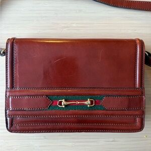 Chic Brown Leather Messenger Bag